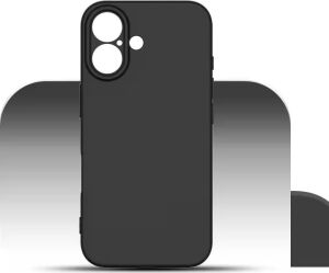 & Aksesuar iPhone 16 ile Uyumlu Içi Kadife Kamera Korumalı Lansman Silikon Kılıf Ince Yapılı Tam Koruma Sağlayan Kamera Korumalı Kılıf (Siyah)
