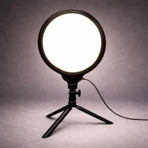 Halka Işık 8.4 Inç (21.5cm) 180CM Kablolu Stüdyo Işığı Ürün ve Görsel Fotoğraflama Işığı Fotoğraf Makinesi Kamera Youtuber Twich Ring Light Yayıncı Işığı (HP260 8.4inç Siyah)