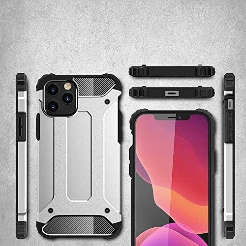 Apple iPhone 12 Pro Max ile Uyumlu Kılıf Çift Katman Koruyucu Crash Military Tank Kılıf - Gold
