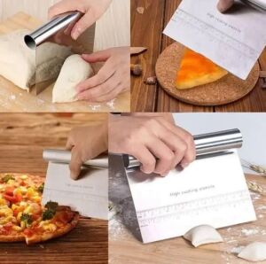 Çelik Spatula,metal Hamur Sıyrıcı,pasta Sıyırma Aparatı,hamur Dilimleyici,pasta ve Pastacılık Için Çelik Şekillendirici ve Hamur Porsiyonlayıcı