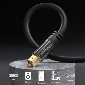 – Optik Kablo/toslink Kablosu – 2m (Toslink Optik Dijital Kablo-Toslink, Ses Çubuğu, Stereo Sistem, Ev Sineması, Xbox One ve Ps4'ü Bağlamak Için Ses Kablosu)