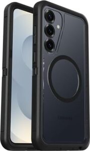 Galaxy S25+ Defender Serisi Xt Şeffaf Mıknatıslı Kılıf - Koyu Taraf (Siyah)