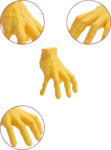 3D Dekoratif Sarı El Obje 17X16 cm Şık ve Dikkat Çekici Tasarım