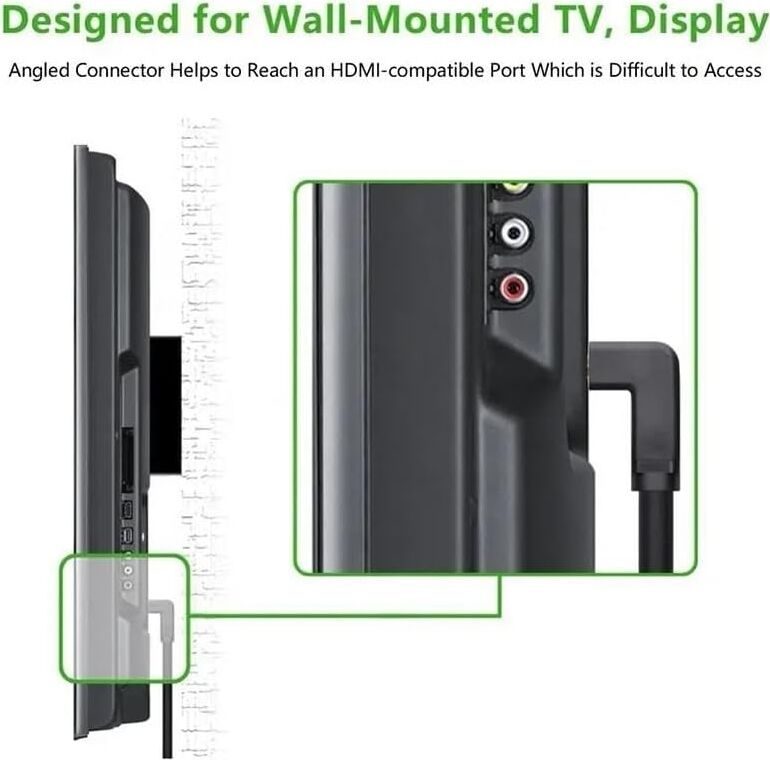 PX-4667 HDMI Dişi Erkek Uzatma, 1 Metre 90 Derece HDMI Uzatma Kablosu HDMI Uzatma, L Tip HDMI Uzatma, 1 Metre HDMI Uzatma