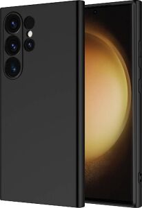 Galaxy S24 Ultra Ile Uyumlu Kılıf Z-Mara Lansman Vieri Tam Koruma Arka Kapak Kamera Koruma Çıkıntılı Pürüzsüz Yüzey Siyah