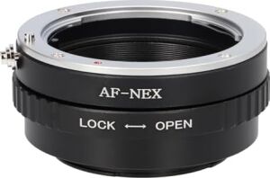 Af-Nex Lens Adaptörü,  E Mount Makinelerde  A Mout ve Minolta ile Uyumlu Lensleri Kullanım Adaptörü