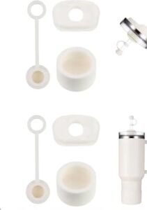 1 Set (3 Parça) Bej, Pipet Tıpası 40 ve 30 Oz Termos Için Sızdırmaz Seti,bej