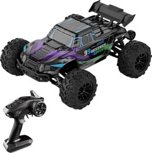/oyuncak 2.4 Ghz Uzaktan Kumandalı 50 Km Hız Yapan Araba, Full Fonksiyon, 4x4 Offroad Arazi Aracı 1300 Mah Şarjlı Pilli Yüksek Teker Araç