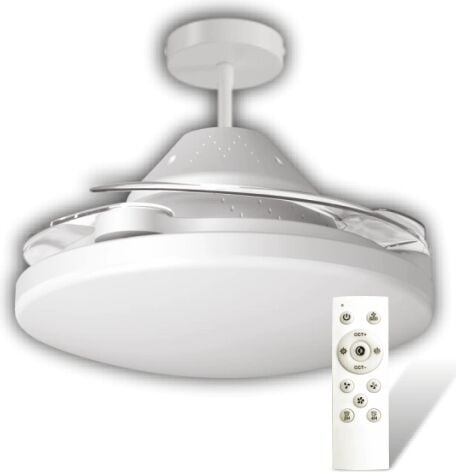 1 Adet Cata Ct 1156 Dolunay 72W Fanlı Kumandalı LED Ampul 3 Renk
