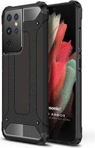 Galaxy S21 Ultra Kılıf Rugged Armor Siyah