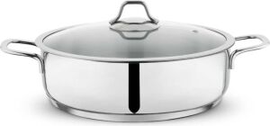 Held Çelik Basık Tencere-28 Cm-2 Prç.-Inox
