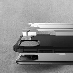 Apple iPhone 11 Pro Max ile Uyumlu Kılıf Çift Katman Koruyucu Crash Military Tank Kılıf - Gold