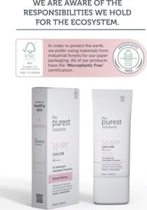 The Purest Solutions Lekeli Ciltler Için Antioksidan Destekli Güneş Kremi, 50+ Spf Uva/uvb Blemish Defense, Antioxidant Protection