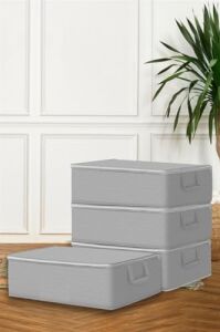 Jouis Hurç Seti 6 Adet Büyük Boy Baza Altı Çekyat Düzenleyeci Çeyiz Bohçası 64 x 45 x 22 Organizer Büyük