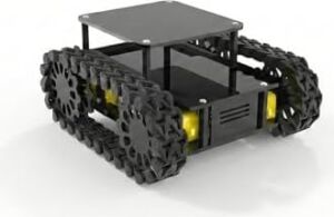 Arduino Uyumlu 4WD Araba Black Mamba Robot Platform Seti - Palet Tekerlekli Tank Şasesi - Arazi Robot Kiti
