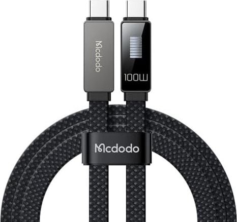 CA-4470 100W Type-C To Type-C Hızlı Şarj ve Data Aktarim Kablosu 1.2m, Siyah
