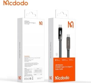 CA-4470 100W Type-C To Type-C Hızlı Şarj ve Data Aktarim Kablosu 1.2m, Siyah