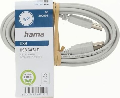 USB 2.0 A Fiş - B Fiş Gri 3m