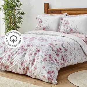 Home Dalila Pembe %100 Pamuk Çift Kişilik Nevresim Takımı