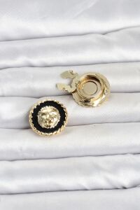 Aslan Model Gold Renk Düğme Veya Manşet Broşu