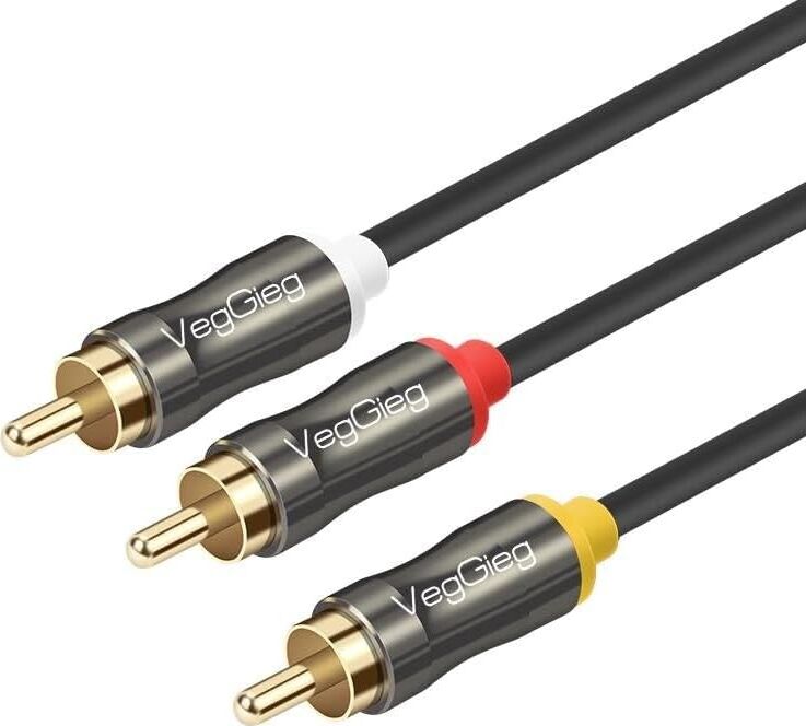 3 Rca To 3 Rca Ses ve Görüntü Kablosu 5 Metre