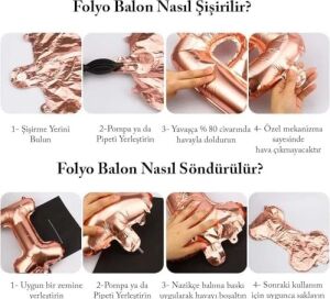 Gold Konsept Doğum Günü Kutlama Seti; Beyaz Gold Konfetili Balon, Rakam Yıldız Folyo ve Banner (1)
