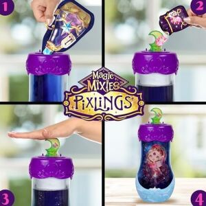 Magic Mixies Pixlings Shimmerverse Serisi, Faye Peri Pixling'i Sihirli Bir Şekilde Ortaya Çıkarmak Için Sihirli Iksir Yaratın ve Karıştırın, Bu Güzel 16,5 cm Pırıltılı Pixling Moda Bebek Iksir