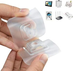 30 Sets Sihirli Kanca Çıft Taraflı Çok Amaçlı Kancalar Kendinden Yapışkanlı Şeffaf Su Geçırmez ve Yağ Geçırmez. Mutfak Banyo Oturma Odası Içın Delme Yok Çıkarılabilir Max 10KG