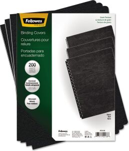 Fellowes – Classic ''presentation Cover, 8 – 3/4'' X11 – 1/4, 200/PK, Black, Sold As 1 Paket, FEL52138