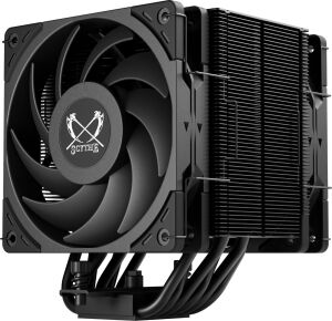 Scythe Mugen 6 Dual Fan Black Edition Cpu Hava Soğutucu, Intel LGA1700, LGA1151, Amd Am5, Am4 Desteği, 120MM, Tek Kule, Alüminyum Üst Kapak (Mugen 6 Dual Fan Black Edition)