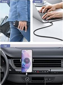 2.0 A Usb-A & Usb-C Örgülü Şarj ve Data Kablosu, 25 Santimetre, Siyah, 60124