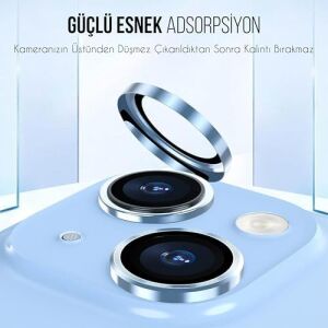Xiaomi Poco X8 Pro ile Uyumlu Kamera Lens Koruma Cl-07 Görüş Açısını Bozmayan Yüksek Çözünürlüklü Premium Kamera Lens Koruma Siyah