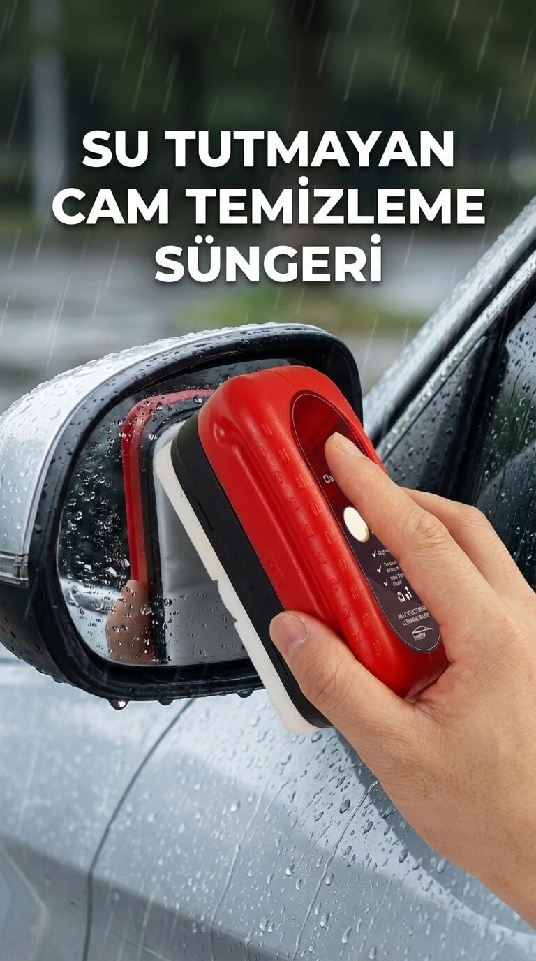 Su Tutmayan Araç Camı Temizleme Süngeri 2'li Paket