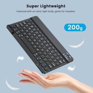 Bluetooth Kablosuz Şarjlı Türkçe Q Klavye Alüminyum Alışım Mini Pilli Mouse Süper Hafif Taşınabillir Bluetooth Eşleştirmeli Midi Klavye 25CM x 15CM