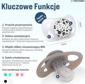 Silikon 2’li Emzik Seti Gri Beyaz 6+ Ay