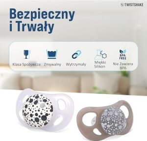 Silikon 2’li Emzik Seti Gri Beyaz 6+ Ay