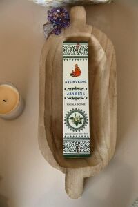 Ayurvedic Doğal Çubuk Tütsüler || 20 Farklı Aroma ve Koku || Palo Santo, Whıte Sage (Adaçayı), Nag Champa, Sandal, Lavanta, Yoga,.. (Jasmin (Yasemin))