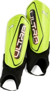 Ultra Light Ankle Unisex Yetişkin Dirseklik, Lime Squeeze-Puma Black, S