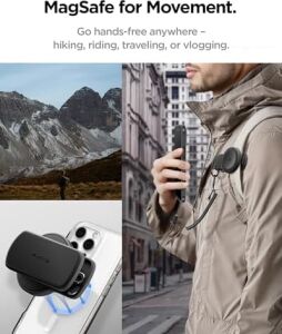 Magfit Clip Pov Vlog Çekim Magsafe Özellikli Telefon Tutucu Çanta/kemer/askı Aparatı Black - AMP09122