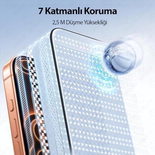 Cappy  iPhone 17 Pro Max ile Uyumlu Ekran Koruyucu, Tam Kaplama Temperli Cam, Kabarcıksız ve Tozsuz Uygulama, 9h Çizilmez Koruma, Hd Şeffaf, Siyah Çerçeve, Kılıf Dostu