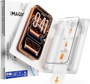 Cappy  iPhone 17 Pro Max ile Uyumlu Ekran Koruyucu, Tam Kaplama Temperli Cam, Kabarcıksız ve Tozsuz Uygulama, 9h Çizilmez Koruma, Hd Şeffaf, Siyah Çerçeve, Kılıf Dostu