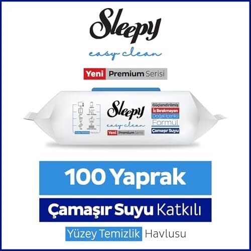 Easy Clean Premium Çamaşır Suyu Katkılı Yüzey Temizlik Havlusu Mendili 100 Yaprak
