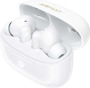 Acefast W7 Bluetooth Kulak Içi Kulaklık - Enc Özellikli - Toplam 24 Saat Çalma Süresi - Beyaz (Acefast Türkiye Garantili)
