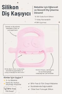 Pembe Bebek Silikon Diş Kaşıyıcı