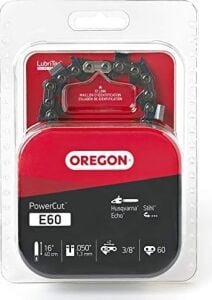 Oregon E60 Powercut 40 cm (16 Inç) Testere Zinciri, Husqvarna, Stihl, Echo ile Uyumludur