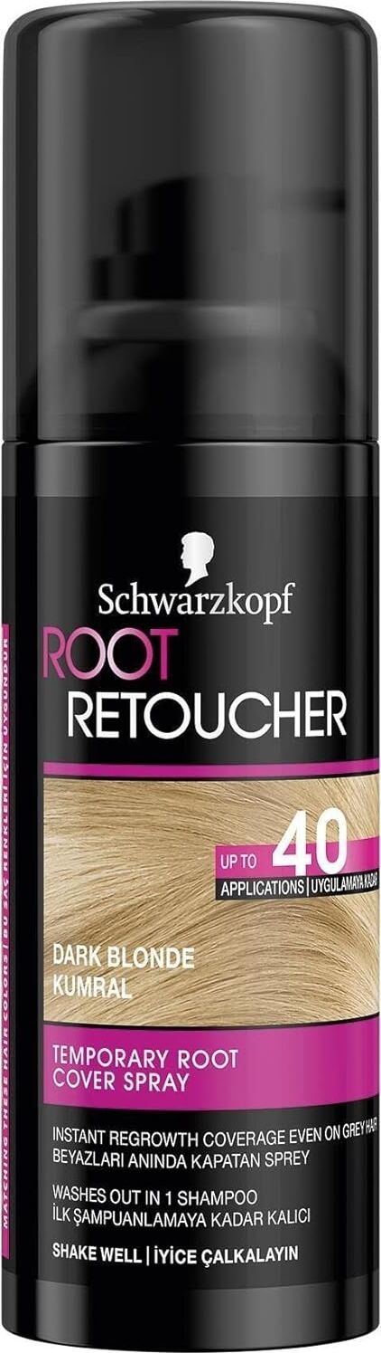 Root Retoucher Beyazları Anında Kapatan Sprey Boya Kumral, 120 ml