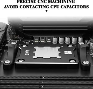 Asf-Siyah Am5 Cpu Tutucu, Düzeltici Bükülme Önleyici Sabitleme Çerçevesi, Am5 Tam Fit Sabit Işaretsiz Montaj, Am5 Bükülme Önleyici Kontak Çerçevesi, Cpu Soğutucu Standardı