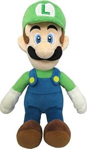 Super Mario AGMSM6P-01L – Resmi  Nintendo Luigi Pelüş Figür, 20 Cm, Yeşil