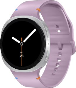 Galaxy Watch 8 (40MM/44MM) ve Watch 8 Classic (46MM) Için Konforlu ve Yumuşak Silikon Kordon (Lila)