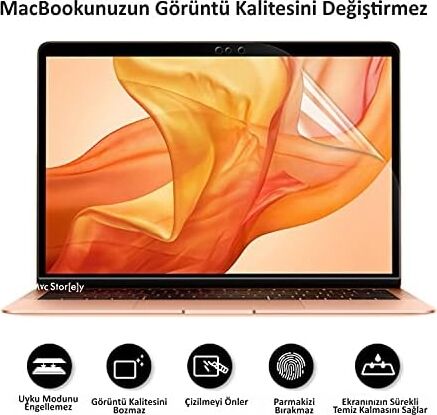 Ekran Koruyucu Macbook Pro 13 Inç Anti Scratch Eski HDMI Model 2012-2015 A1425 A1502 ile Uyumlu Şeffaf